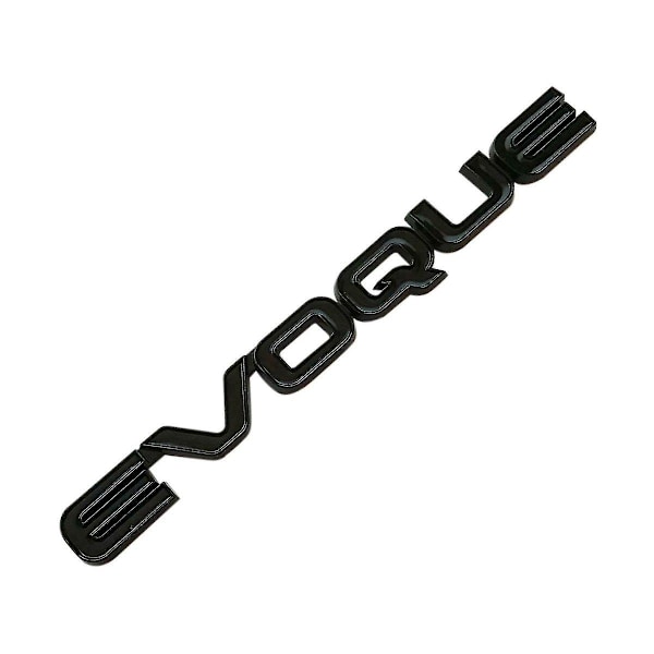 Gloss Black Range Rover Evoque Bogstaver Bagagerum Emblem Mærke