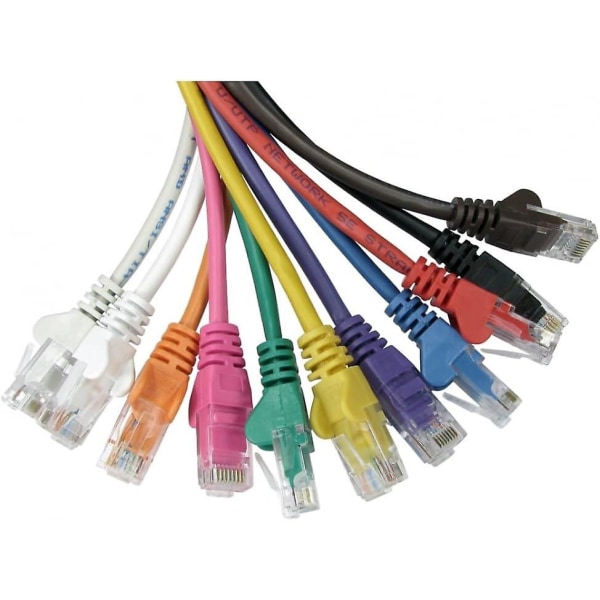 10m Cat5e nätverkskabel Ethernet Snagless Lan Utp Cca Patch Lead Blå