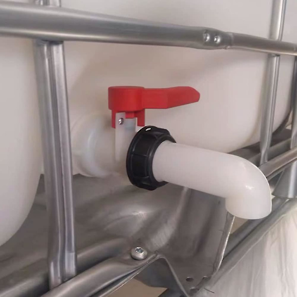 2 stk Vann Tank Adapter, Vann Tank Ventil, IBC Drain Tank Adapter For IBC Vann Tanker, Tonnasje Ventiler, Landbruks Irr