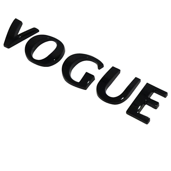 Blank svart Range Rover Vogue bokstäver bakre bagagelucka emblem för Land Rover Evoque Discovery Freelander
