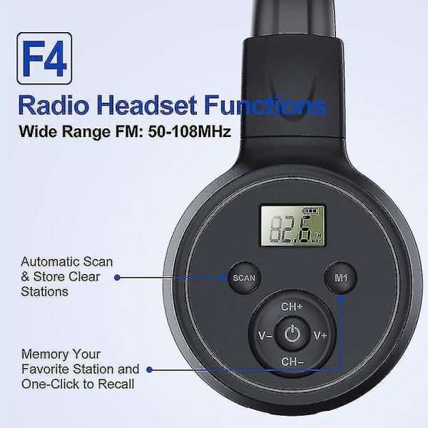 Fm Radio Hodetelefon Beste Mottak Sammenleggbare Fm Headset Radio Fm 50-108mhz