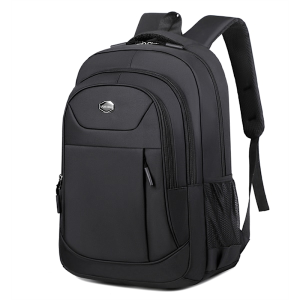 Vanntett Oxford Ryggsekk for Menn - Business Datamaskin Bag - Fritidsreise Ryggsekk - Ryggsekk for Videregående Skoleelever Negro