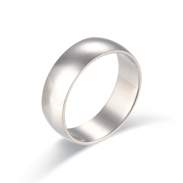 Ebelle Vandtæt Rustfrit Stål Ring 2mm 4mm 6mm Basic Style Stakbare Ringe til Mænd Kvinder 6mm Silver 57