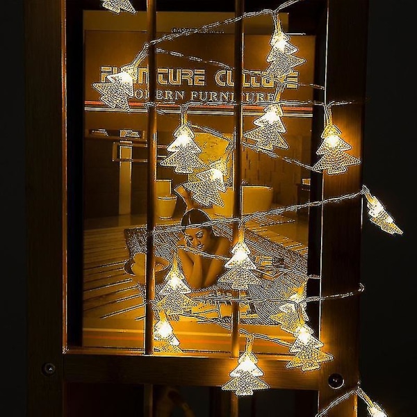 Joulukuusen valojen mallinnus Koristevalosarja täynnä tähtiä Neonvalofestivaali ulkona Led pienet valot Joulukuusi (1 kpl, lämmin valkoinen)