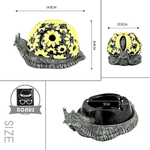 Ashtray Creative Snail Ashtray Craft Decoration