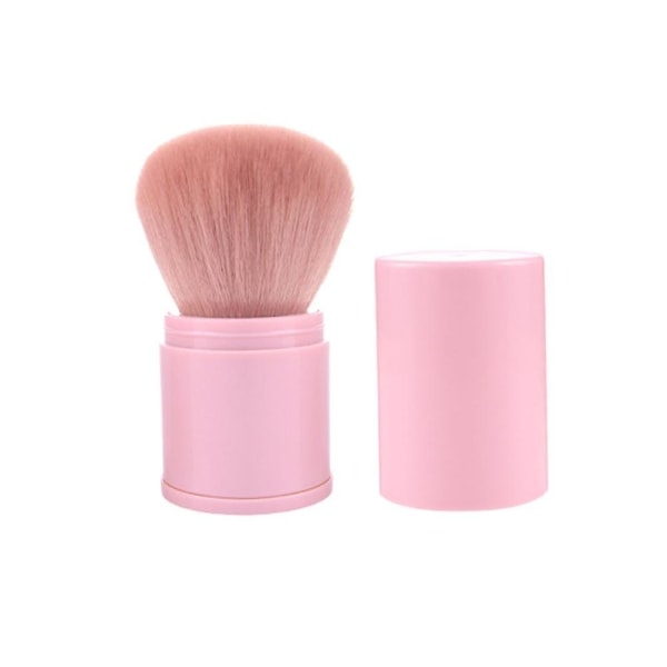 Fleksible Løse Pulver Børster Børster Ansigtspulver Applikatorer Kosmetiske forsyninger Pink