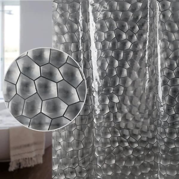 3D Kub Vattentät Mögelresistent Duschdraperi