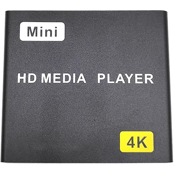 HDMI-mediasoitin Mini koko 4k 1080p Full-HD digitaalinen mediasoitin Tukee HDMI/AV-lähtöä -