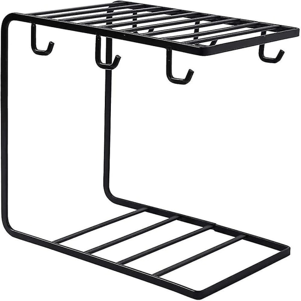 1 stk. kaffekoppholder 6 kroker metall koppstativ tekopp displaystativ for 6 kopp underkopp skje sett