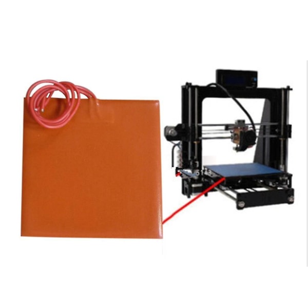 3D-skrivarvärmeplatta i silikon 120x120 mm Uppvärmningsplatta 12V 120W Uppvärmd säng för skrivare