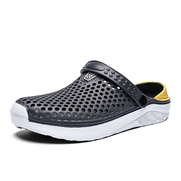 Mote Mote Strand Sandaler Tykke Såler Sklisikre Tøfler Lett Sommer Flip Flops Hagesko Gray 43