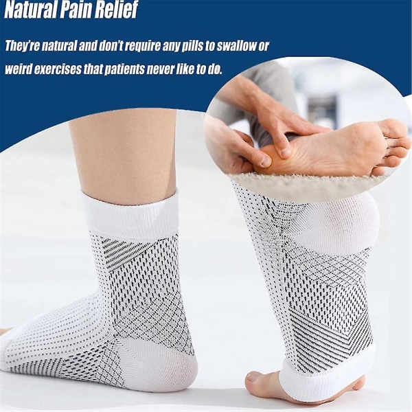 Soothe Socks Neuropathy Kompression Fotledsstöd Skydd Smärtlindring Strumpor