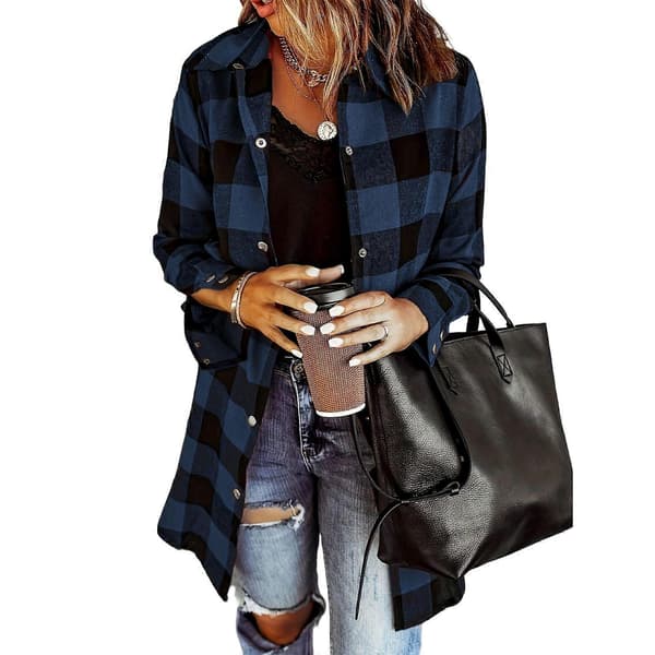 Dameknapper ned skjorter Oversized lette bluser Løse uformelle topper Høst trendy kåper Hvit M White M