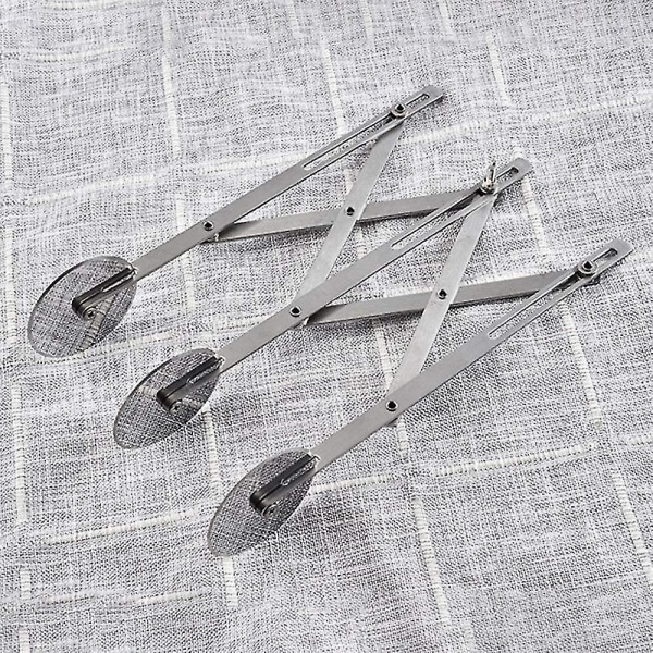 Dej Cutter Kagedeler, Rustfrit Stål 7 Hjul Justerbar Dej Hjul, Multifunktionel Rustfrit Stål Dejdeler Skærehjul Pizza Cutter