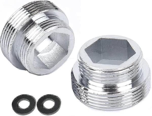 Metallkranadapter Sett med 2 for kjøkken M18 til M22 lufter Solid messing