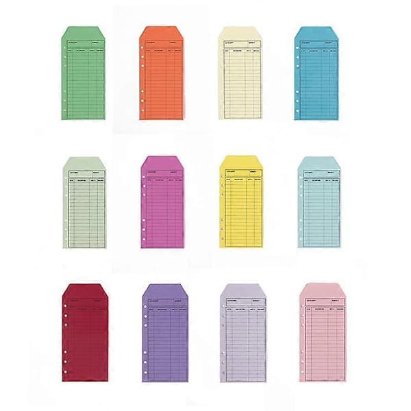 Konvolut Challenge Binder 12 stk. Budget Konvolutter Karton Kontant Konvolut System Til Pengebesparelse A6 Binder Budget Planner