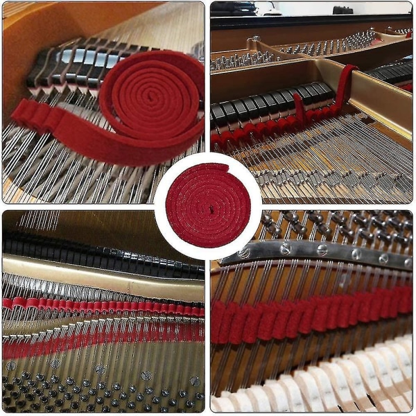 Piano Tuning Kit, Professionellt Piano Tuning Kit Inkluderar Tuning Wrench Hammer, Temperament Strip