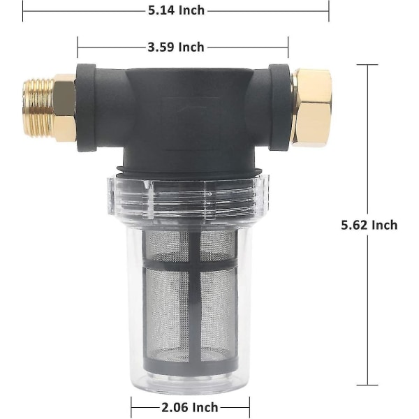 3/4\" Havefilter til Højtryksrenser Sedimentfilter Vandfilter Vandfilter Med 2 X 100
