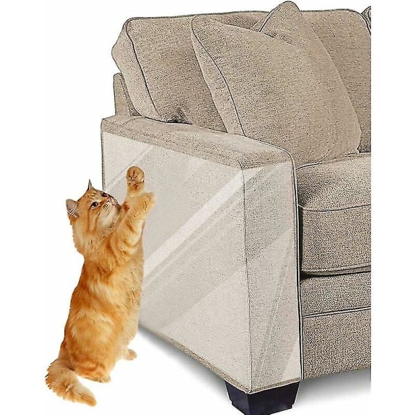 Efterårskampagne, anti-ridsebånd til katte, 8 stykker møbelbeskytter, dobbeltsidet gennemsigtigt anti-ridsebånd til katte - sofa,