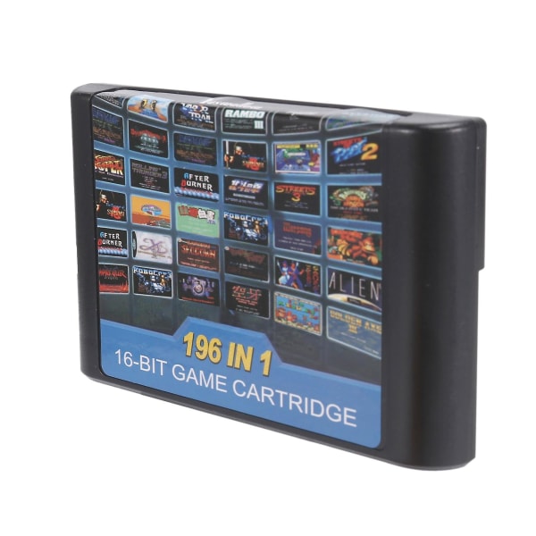 196 pelin monipelikasetti parempi kuin 112 in 1 ja 126 in 1 Sega Mega Drive:lle PAL- ja NTSC-alueille