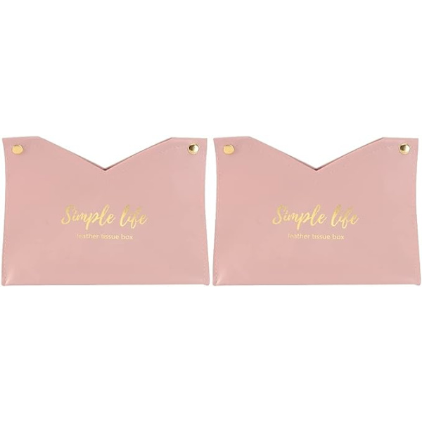 2 stk Bag Oppbevaring Bad og Husholdning Pu for Liv Enkelt Rom Stue Etui Holder Ansiktspleie Hjem Dispenser Håndkle Tabeller Pung Dekorasjon Soverom