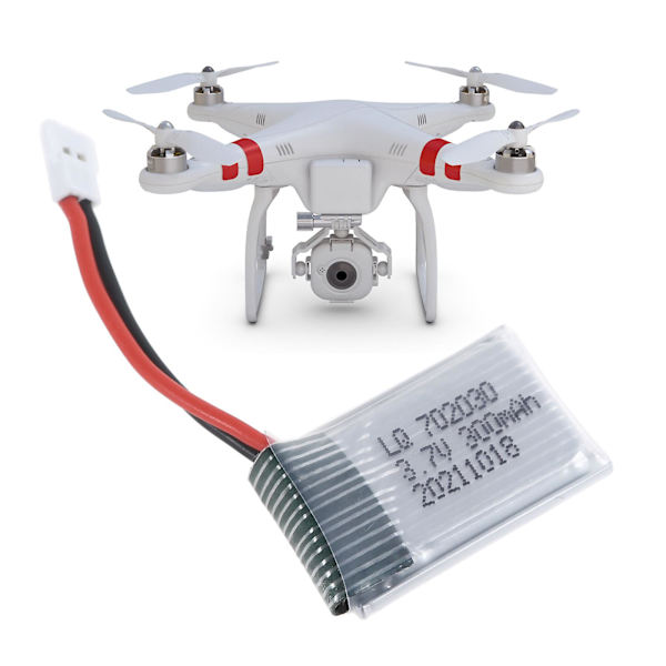 3.7v 300mah Lipo-batteri 702030 för E55 FQ777 FQ17W FY530 U816 U830 H107 X11c