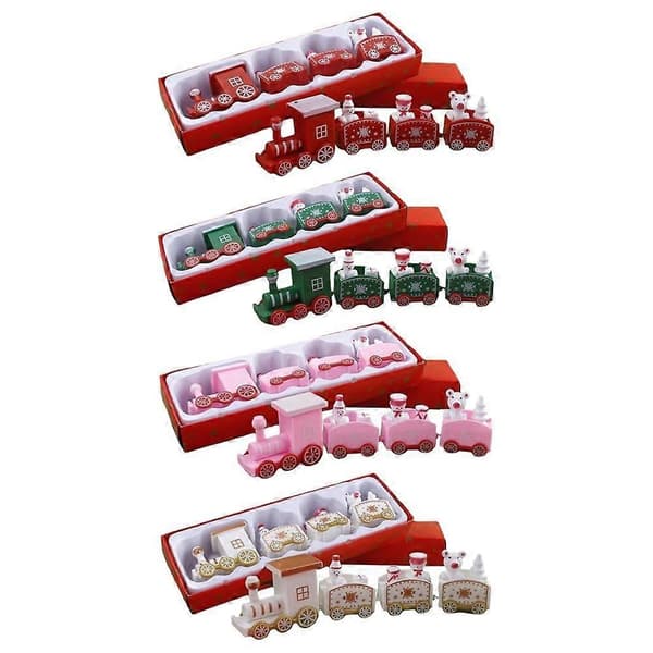 Julekagepynt Ornament Plug-in Minitog Ny: U7W4 Red 1pcs
