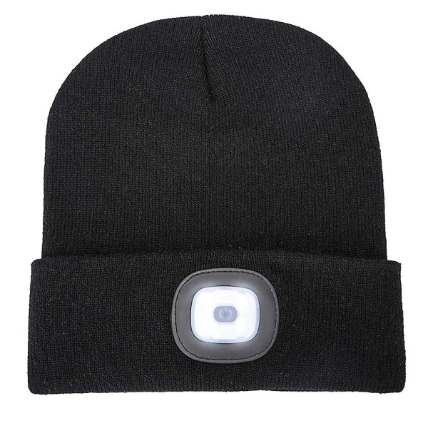 Opplyst Cap Oppladbar Running Hat Ultra Bright 4 Led vanntett hodelykt