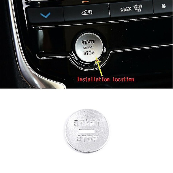 Kompatibel med Jaguar Xf 2008-2015 Bilmotor Start-stop-knapp Omslagsknapp
