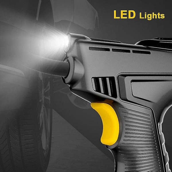 120W Bil Elektrisk Luftpump Bil Däck Uppblåsbar Pump Bärbar Laddningsbar Luftkompressor Digital Auto Däck Luftpump Utrustning Hs