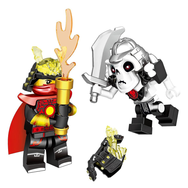 Set med 32 st Ninja Minifigurer Kai Jay Sensei Wu Master Byggklossar Leksaker