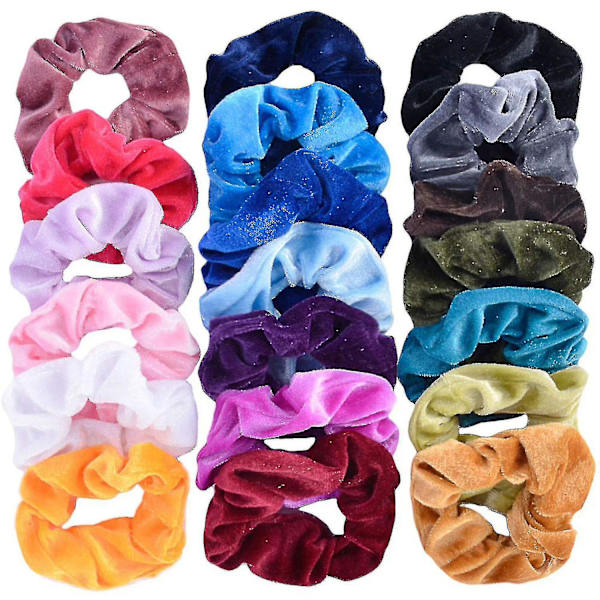 Hår Scrunchie Hårtillbehör För Flickor Elastiskt Hårband Flerfärgat