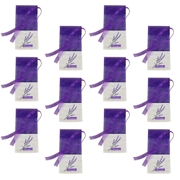 1 sett 15 stk lavendelposer tomme lavendelposer Lavendelduftposer