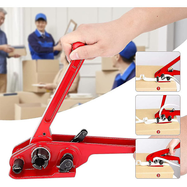 Spændebåndsværktøj, Håndholdt, Robust, Poly Cutter, Manuel Spændebåndsværktøj til 13mm til 19mm Brede Polypropylen Polyester Spændebånd, Kabelbinder Tang, Hy
