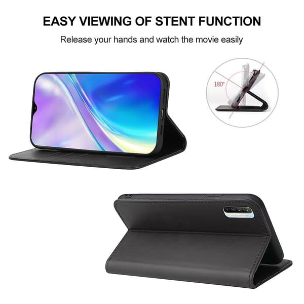 Magnetiskt Läderfodral för Realme Xt