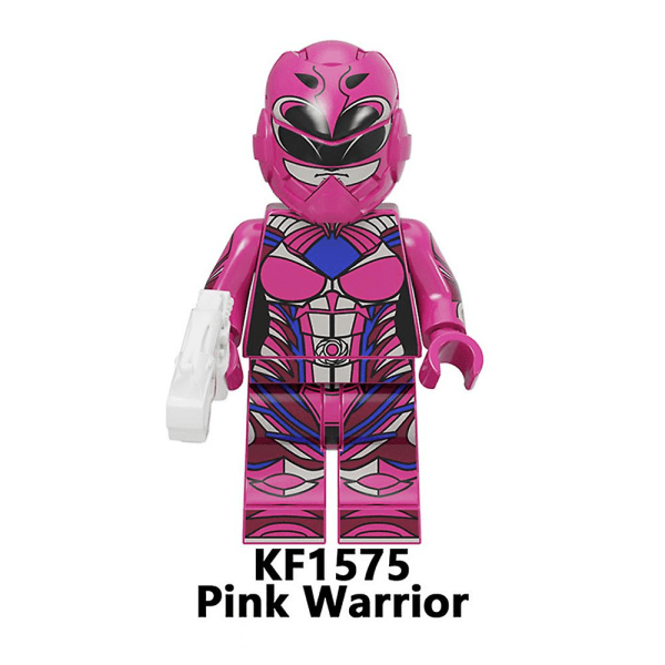 7-pack Power Rangers Byggklossar Figurer Montering Minifigurer Leksaker Presenter För Barn