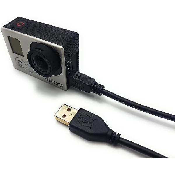 Maincore 15 cm lång guldpläterad USB till mini USB kabel för bil gps(sat navigering), digitalkameror, mp3-spelare, röstinspelare, musikal