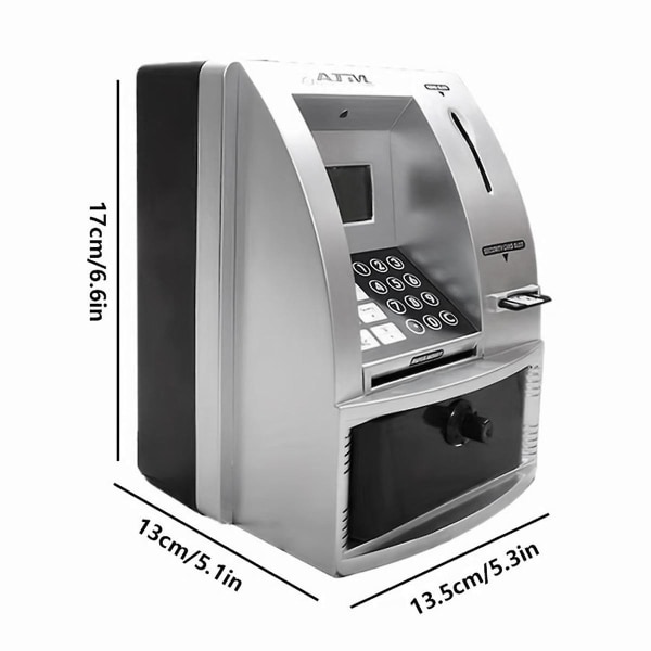 Smart pengeautomat Sparegris til penge Mini pengeseddel Stemmeautomat til at lære børn pengehåndtering