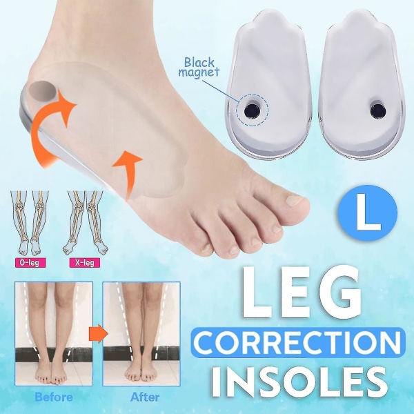 Leg Correction Insoles Magnetisk Hæl Pad Mænd og Kvinder O-formede Ben X-formede