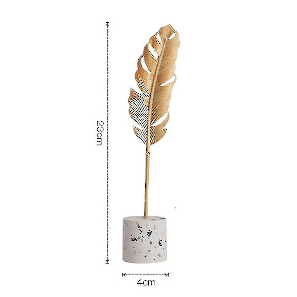 Mynte Skildpadde Bregne Blad Fjer Mønster Ornament Hjem Håndværk Dekoration(farve:fjer)
