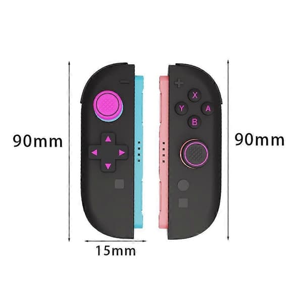 Silikonknappklistremerke for Ns2 Joystick-hette, kryssdekselhette retningsbestemt X7N5 Black for Switch 2