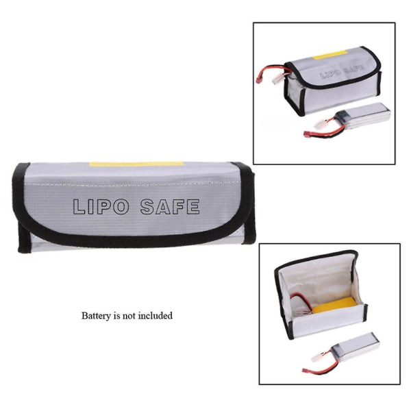 2x Brandsäker Lipo batteriväska Explosionssäker Säkerhetssäker laddningsbehållare