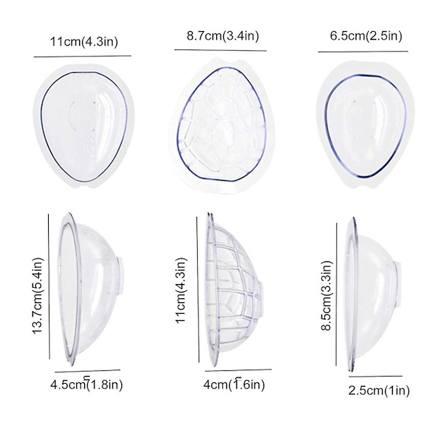 3-pack Påskägg Chokladform Kakor Konfektyrverktyg Kakdekorationer Bakning Godisform Polykarbonat Chokladform