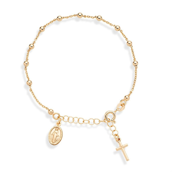 Rosary Armbånd Kristus Bøn Metal Rosarier Perler Kæde Religiøst Smykke