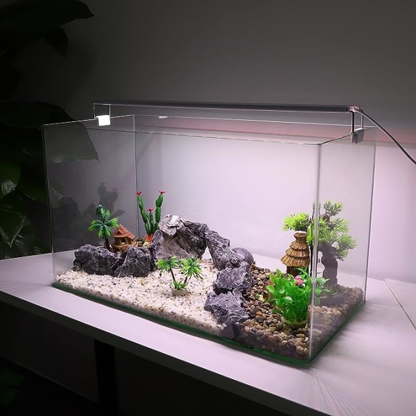 1 st Akvarium Plastväxter Träd, Akvarium Simulering Plastväxter, Akvarium Landskap Växter Dekoration, Grön