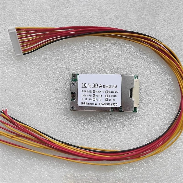 10s 36v 30a Batteribeskyttelseskort Li- Cellebeskyttelse Bms Pcb-kort