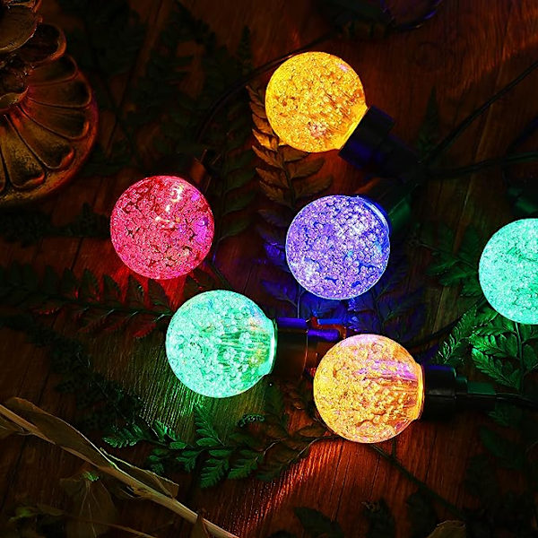 Utendørs lyslenke 34,84 FT G40 Globe Patio Lights med 20 vanntette knusefrie Globe utendørs hengende lys for balkong hage bistro fest bryllup