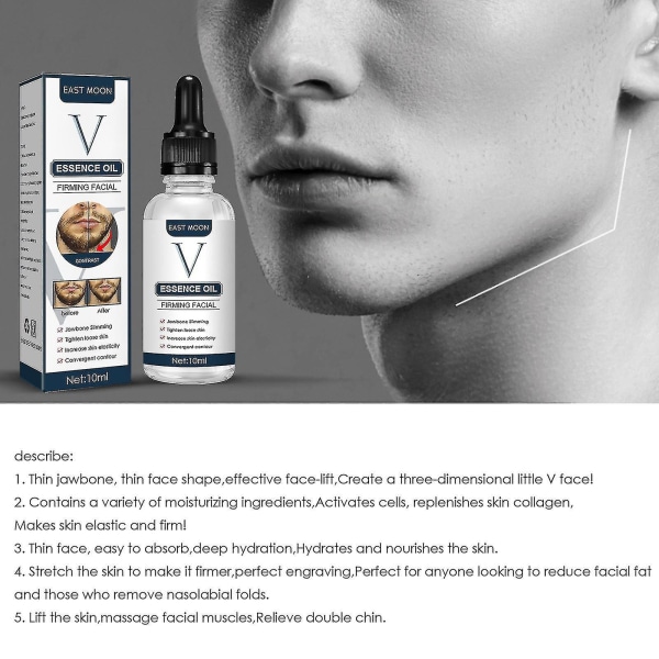 East Moon Tynd Jawbone Essence Fastgørende Ansigtshud Vis Jawbone Nedre Jaw Line V Face Essence