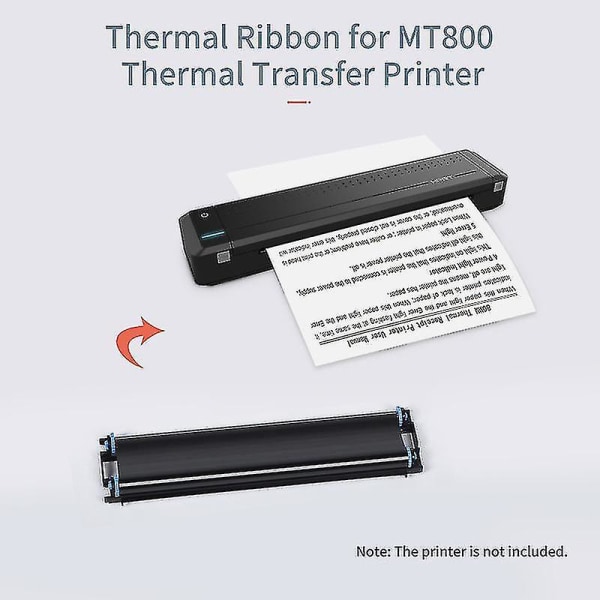 2 ruller termisk overføringsbånd med RFID-funksjon for Mt800 bærbar A4 termisk overføringsskriver