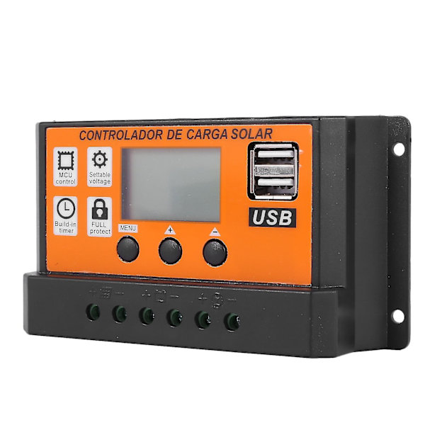 100A MPPT Solpanelregulator Laddningsstyrenhet Autofokus Spårning